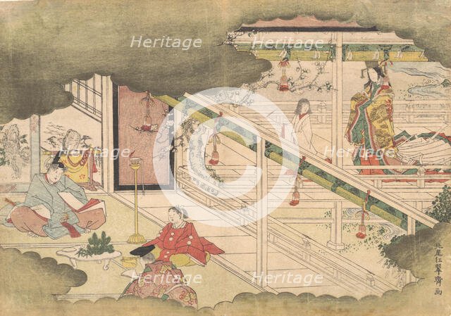 An Incident from the Tales of Ise (Ise Monogatari), ca. 1790. Creator: Kitao Shigemasa.