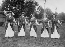 Suffrage Pageant - flower girls L.I., N.Y., 1913. Creator: Bain News Service.