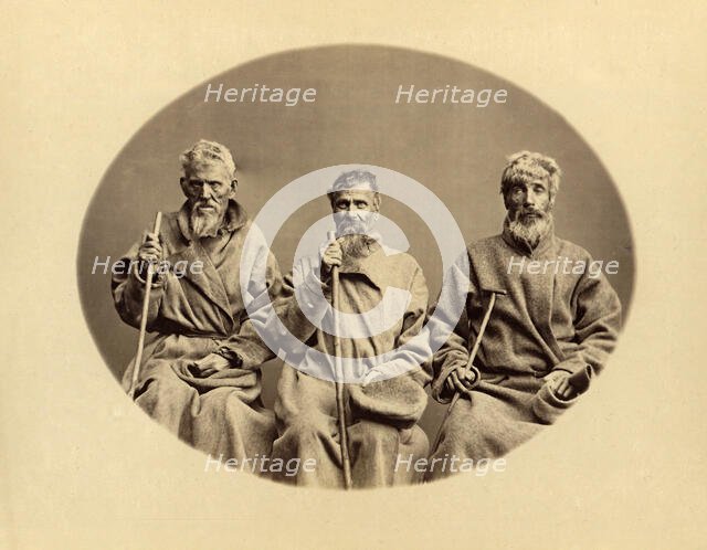 A Group of Blind Invalid Convicts at the Aleksandrovsk Poorhouse, 1891. Creator: Aleksei Kuznetsov.