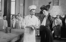 Mrs. J.L. Putnam at Naval Cooks' School, between c1915 and 1918. Creator: Bain News Service.