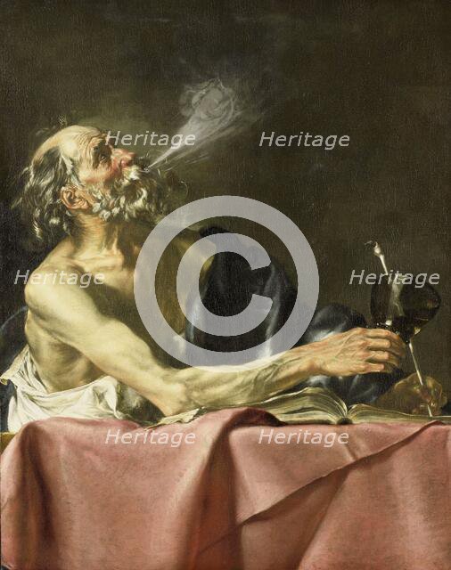 The Smoker: Allegory of Transience, c.1615-c.1625. Creator: Hendrick van Somer.