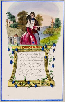 Constancy (valentine), c. 1840. Creator: Unknown.