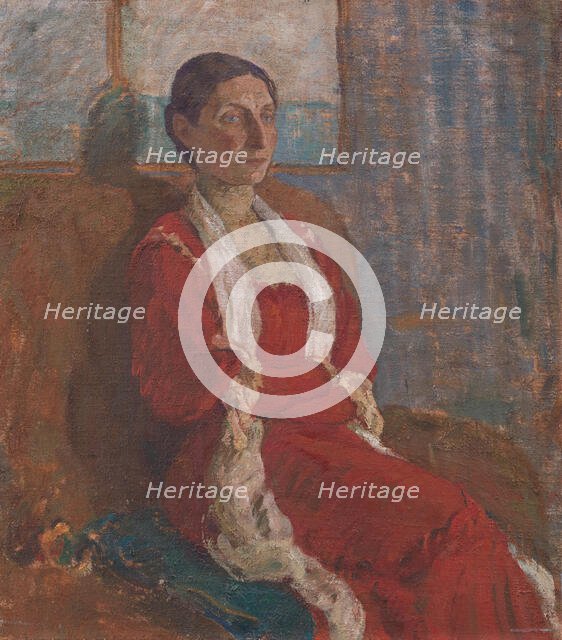 Portrait of Mrs. Bertha Brandstrup, 1909. Creator: Karl Isakson.