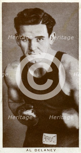 Al Delaney, Canadian boxer, 1938. Artist: Unknown