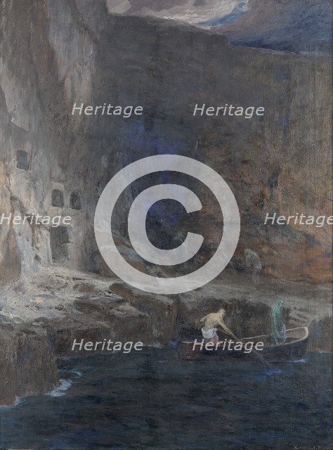 The Souls of Acheron (Detail), 1898. Artist: Hirémy-Hirschl, Adolf (1860-1933)