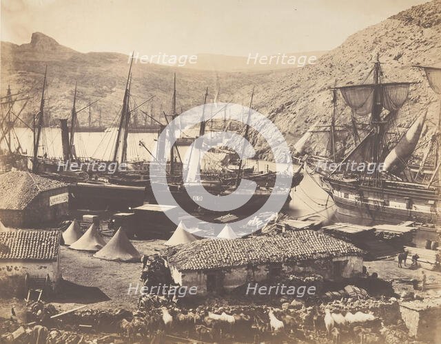 Cossack Bay, Balaklava, 1855. Creator: Roger Fenton.