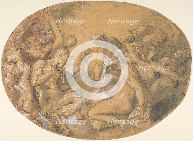 Satyrs and Nymphs, ca. 1599. Creator: Joseph Heintz the Elder.