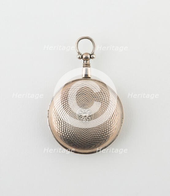 Watch-Shaped Vinaigrette, Birmingham, 1816/17. Creator: Joseph Willmore.