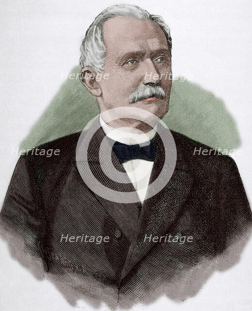 Albert von Maybach (1822-1904), German lawyer, politician and railway manager, 1885.  Creator: Unknown.