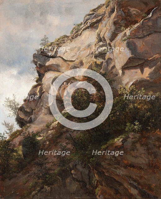 Rock at Berchtesgaden. Creator: Thomas Fearnley.