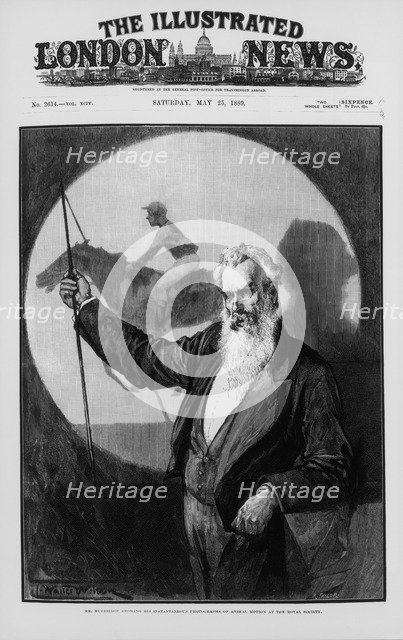 Eadweard James Muybridge, British-American photography pioneer, 1889. Artist: Unknown