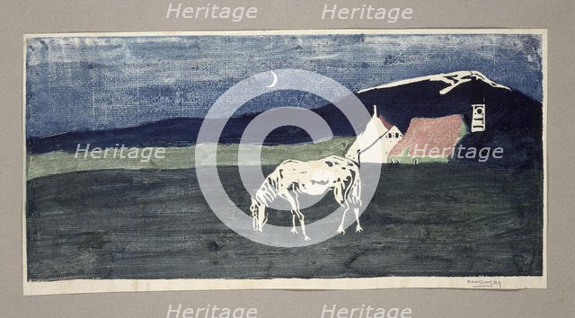 Abenddämmerung (Dusk), 1904. Creator: Kandinsky, Wassily Vasilyevich (1866-1944).