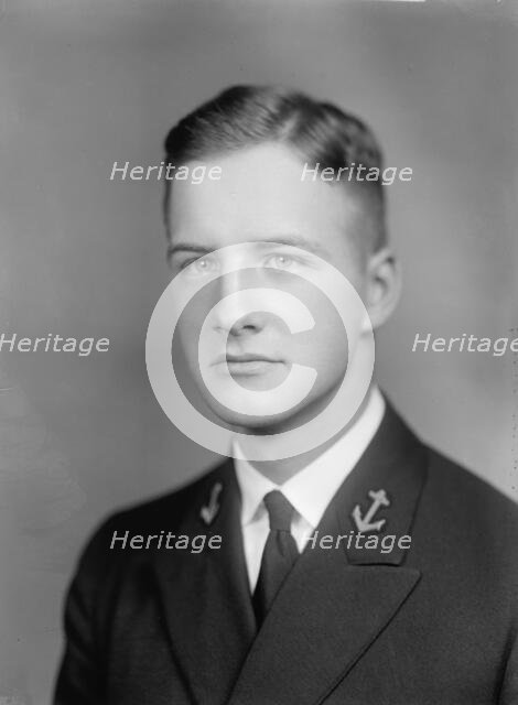 Howard W. Baker, Midshipman - Portrait, 1933. Creator: Harris & Ewing.