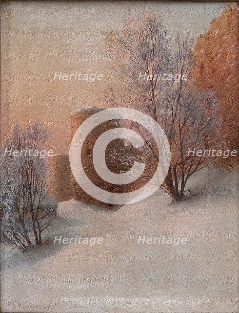 Koporye Fortress. Artist: Kondratenko, Gavriil Pavlovich (1854-1924)