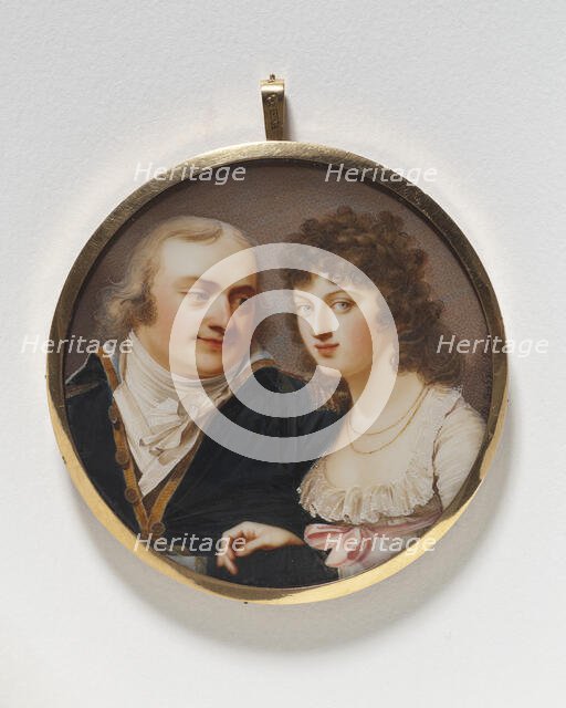 Georg J. Skjöldebrand, colonel, his sister Maria Elisabeth, late 18th-mid-19th century. Creator: Giovanni Domenico Bossi.