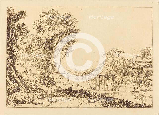 The Woman and Tambourine, published 1807. Creator: JMW Turner.