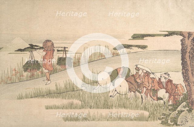 Spring in the Rice Fields, ca. 1800., ca. 1800. Creator: Hokusai.