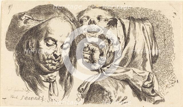 Old Woman Scolding a Man, 1765. Creator: Johann Eleazar Schenau.