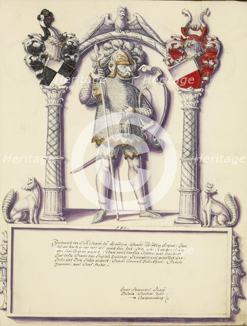 Friedrich I Hohenzollern; Chronicle of the Hohenzollern Family, about 1572. Creator: Jorg Ziegler.