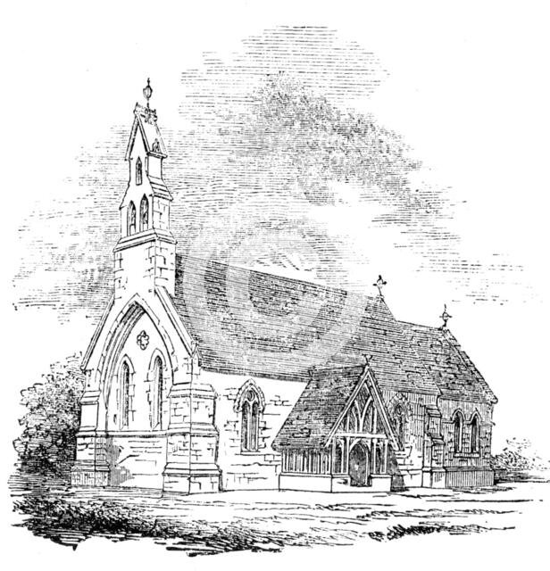 Denshanger Church, 1854. Creator: Unknown.