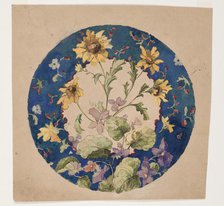 Daisies and Periwinkles, between 1870 and 1926. Creator: Albert Louis Dammouse.