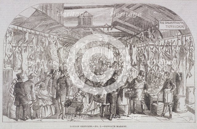 Paternoster Square, London, c1850. Artist: Anon