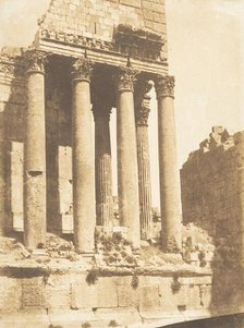Temple de Jupiter, à Baâlbek (Héliopolis), September 15, 1850. Creator: Maxime du Camp.