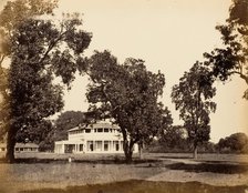 Bungalow in Umballa, 1850s. Creator: Unknown.