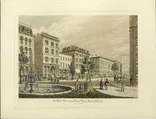 La Salle Street from Court House Square, Chicago, in the Y..., published March 1927 (1865 depicted). Creator: Raoul Varin.