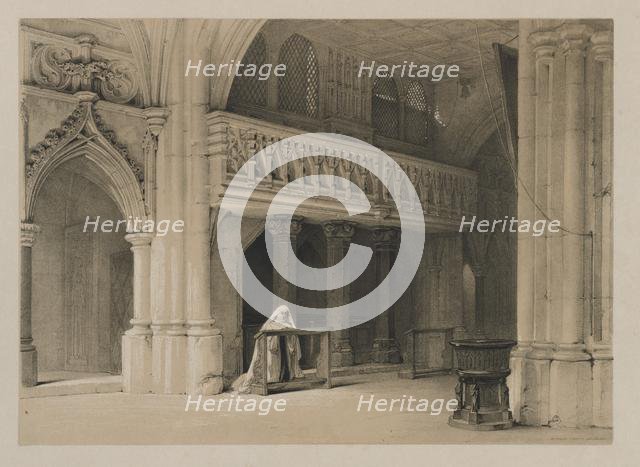 Sketches in Belgium and Germany, Volume I: Nönnberg Convent, Salzburg, 1840. Creator: Louis Haghe (British, 1806-1885); Hodgson & Graves, 6 Pall Mall, London.