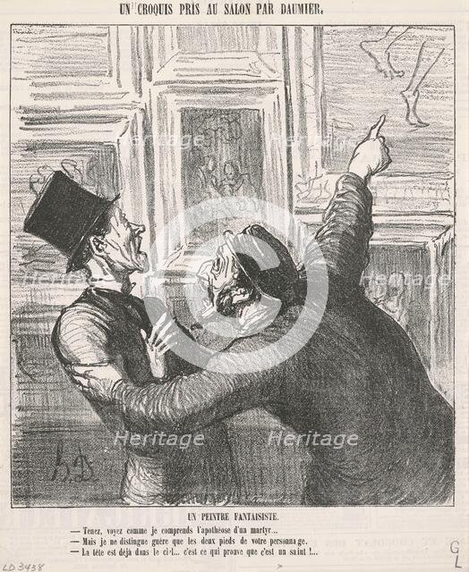 Un peintre fantaisiste, 19th century. Creator: Honore Daumier.