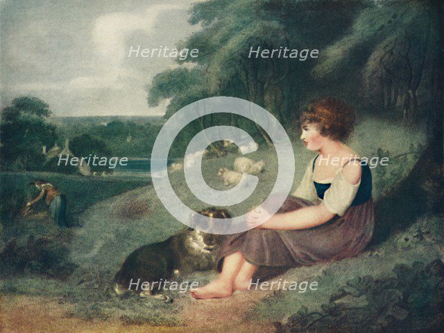 'A Fern-Cutter's Child', c1800, (1925). Artist: Robert Mitchell Meadows.