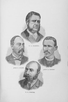 F. L. Cardoza, John S. Leary, John O. Crosby, E. S. Porter, 1887. Creator: Unknown.