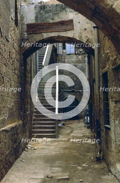 Alley and stairs in Acre.