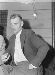Chairman of the camp council, FSA camp, Farmersville, Tulare County, California, 1939. Creator: Dorothea Lange.