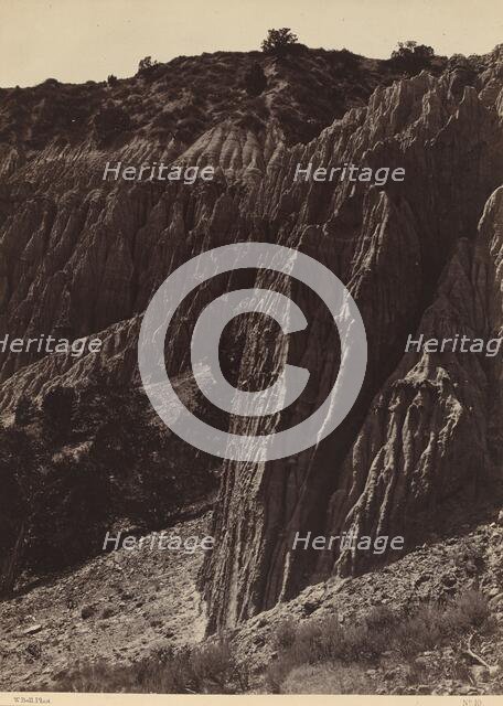 Rain Sculpture, Salt Creek Canon, Utah, 1872. Creator: William H. Bell.