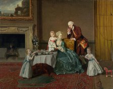 John, Fourteenth Lord Willoughby de Broke, and His Family, about 1766. Creator: Johan Zoffany.