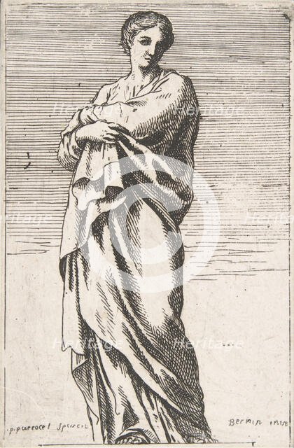 Standing Female Figure, ca. 1739-40., ca. 1739-40. Creator: Pierre Ignace Parrocel.