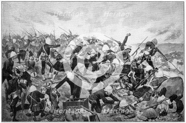 Battle of Majuba Hill, 1st Boer War, 26-27 February 1881. Artist: Richard Caton Woodville II