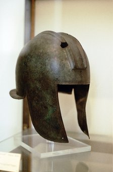 Macedonian helmet, 3rd century BC. Artist: Anon