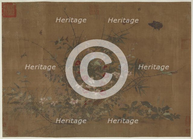 Flowers and insects, Ming dynasty, (15th century?). Creator: Unknown.