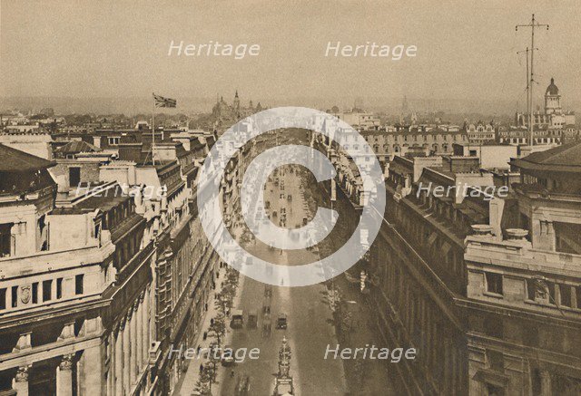 'On The Roof of Bush House, Looking From Kingsway Towards The Northern Heights', c1935. Creator: Unknown.