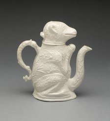 Teapot in the Form of a Squirrel, Staffordshire, c. 1745. Creator: Staffordshire Potteries.