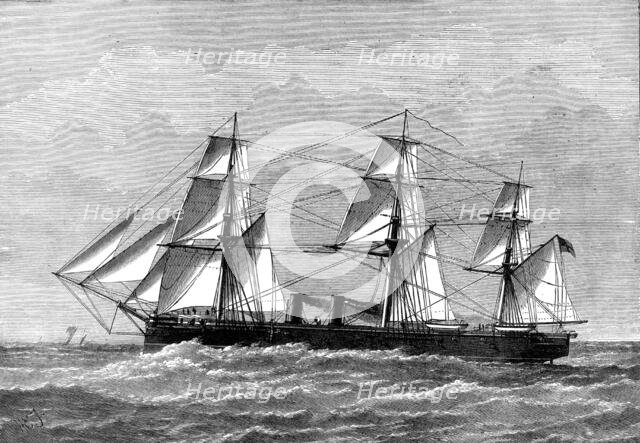 H.M.S. Raleigh, 1874. Creator: Unknown.