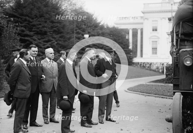 Army, U.S. Motor Truck Inspection, 1917. Creator: Harris & Ewing.