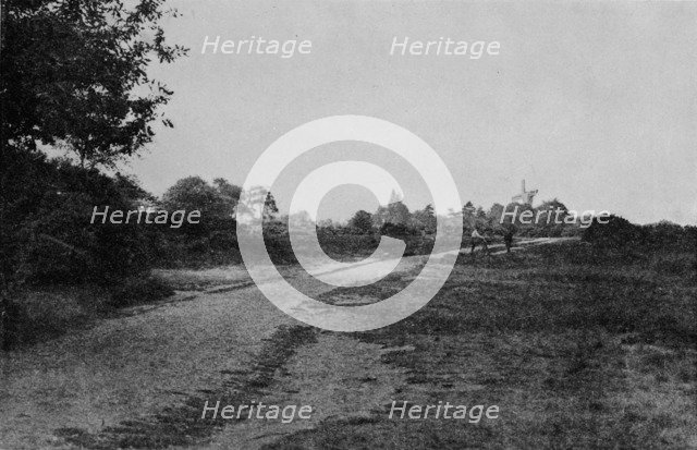 'Wimbledon Common and the Windmill', c1900, (1912). Artist: Unknown.