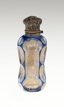 Scent Bottle, Bohemia, c. 1840/50. Creator: Bohemia Glass.