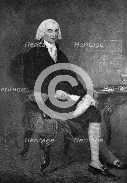 James Madison (1751-1836), fourth President of the United States, 19th century (1908). Artist: Unknown