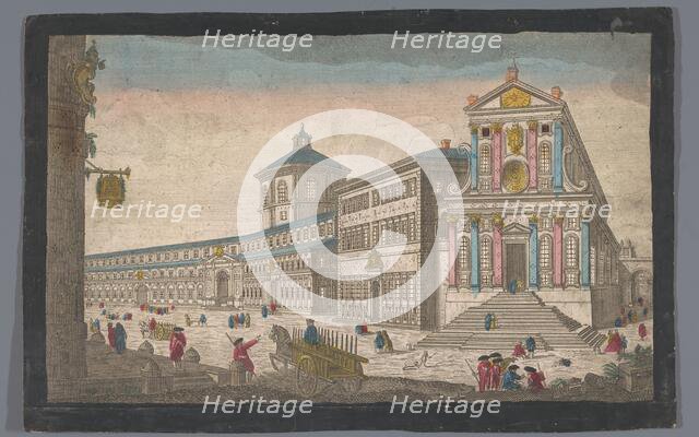 View of the church Santo Spirito in Sassia in Rome, 1745-1775. Creator: Anon.