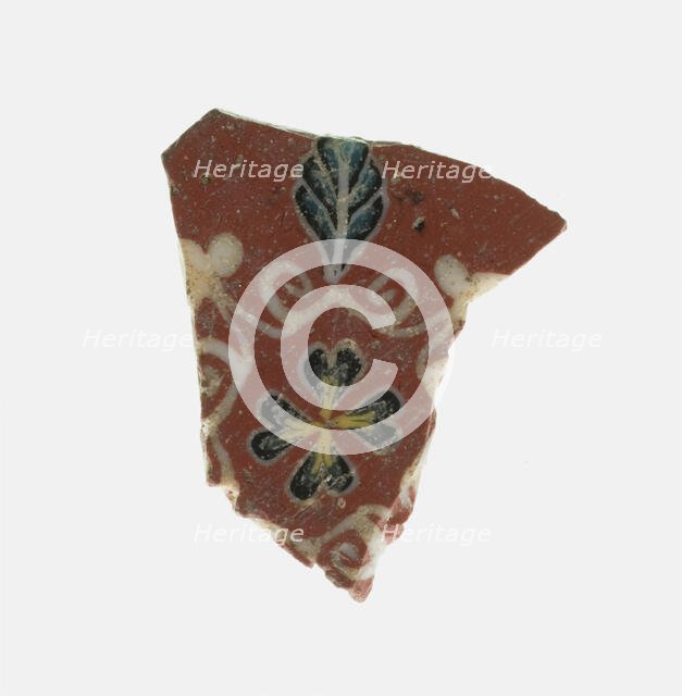 Fragment of a Floral Inlay, Italy, Ptolemaic Period-Roman Period, (1st century BCE-1st century CE). Creator: Unknown.